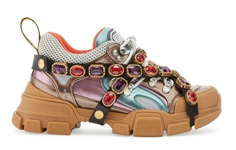 gucci sneakers with cherry|Gucci chunky jeweled sneakers.